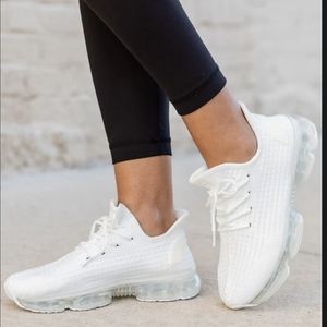 Maxi White Air Sole Sneakers